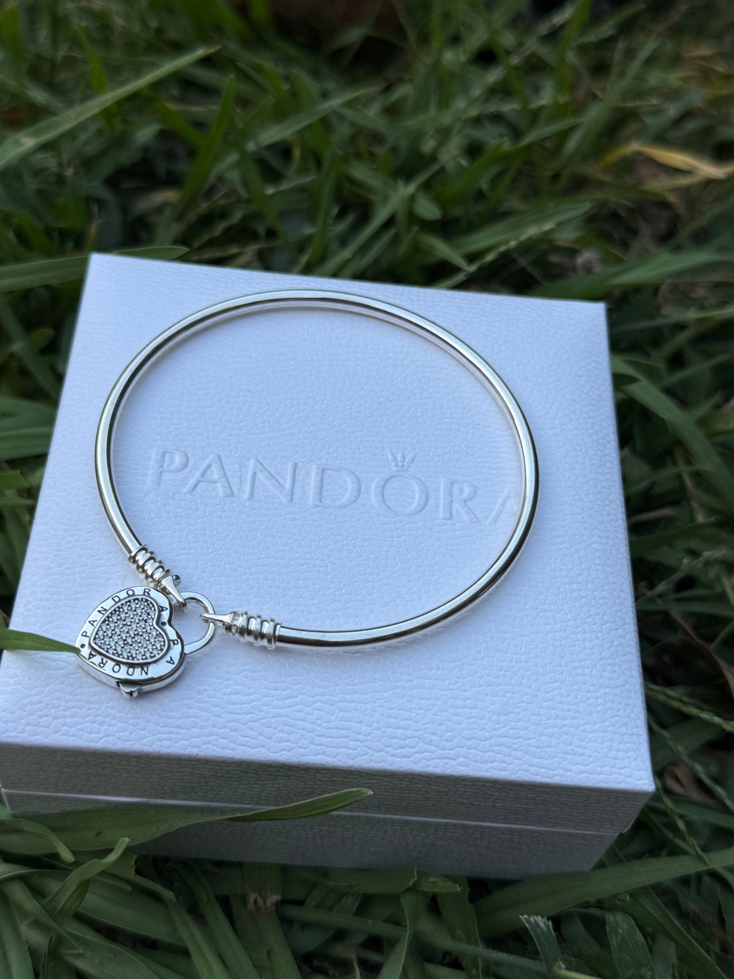 Pulsera Pandora candado rígida