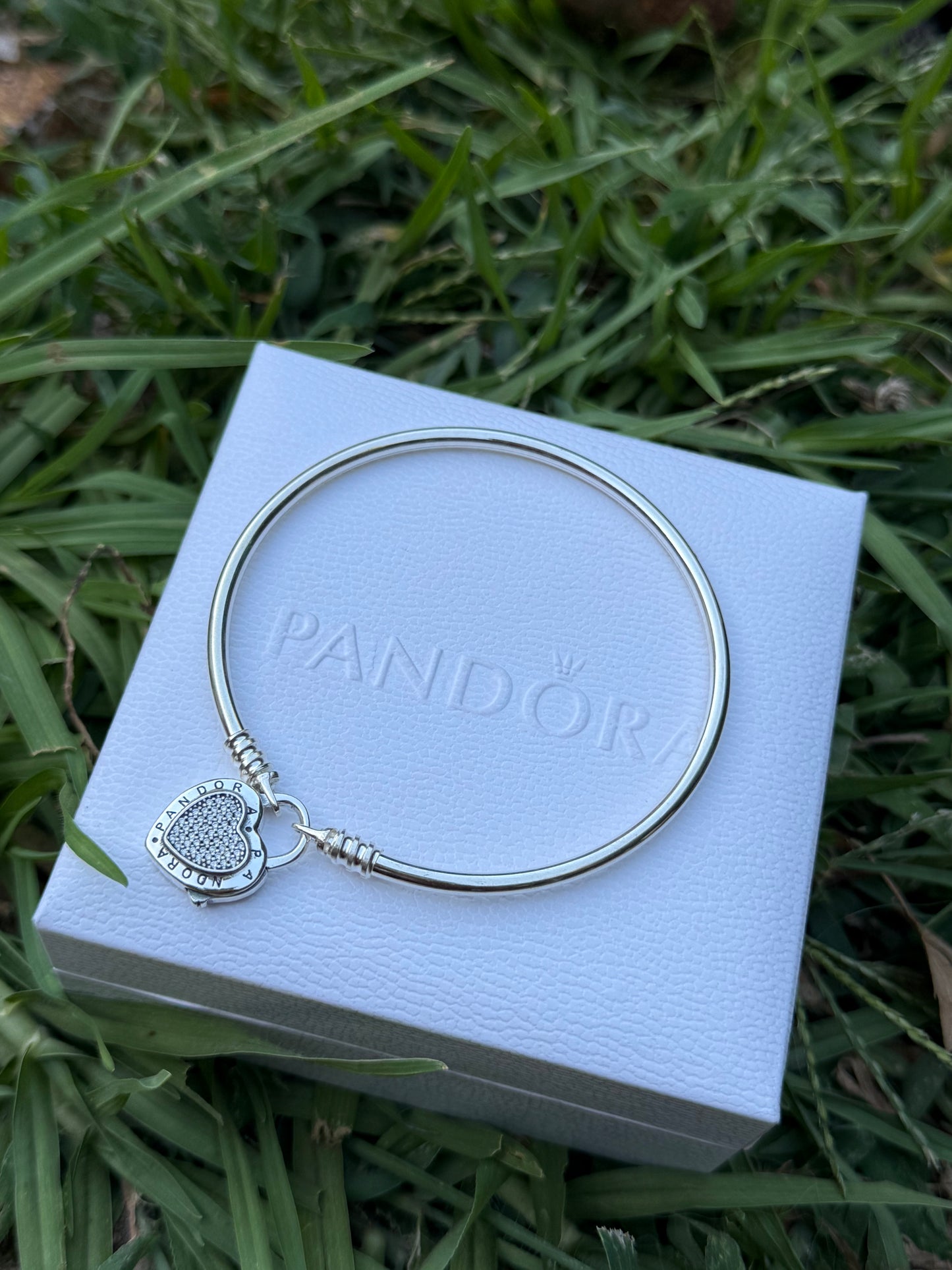 Pulsera Pandora candado rígida